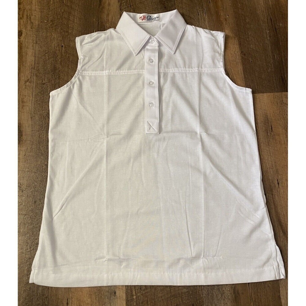 Cougar Golf of California Womens Top Size Large Sleeveless 3/4 Button Down Tunic